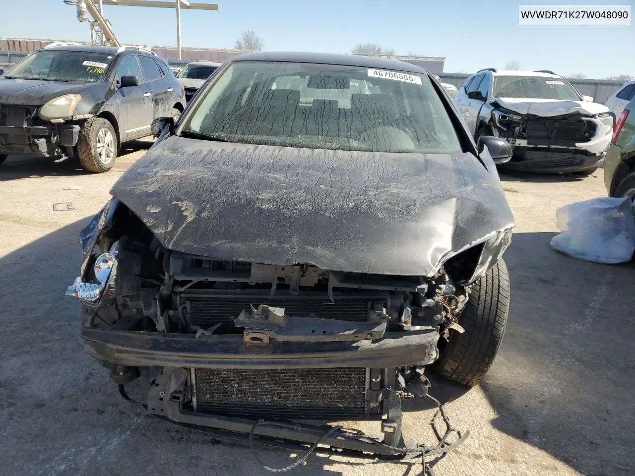 2007 Volkswagen Rabbit VIN: WVWDR71K27W048090 Lot: 46706585