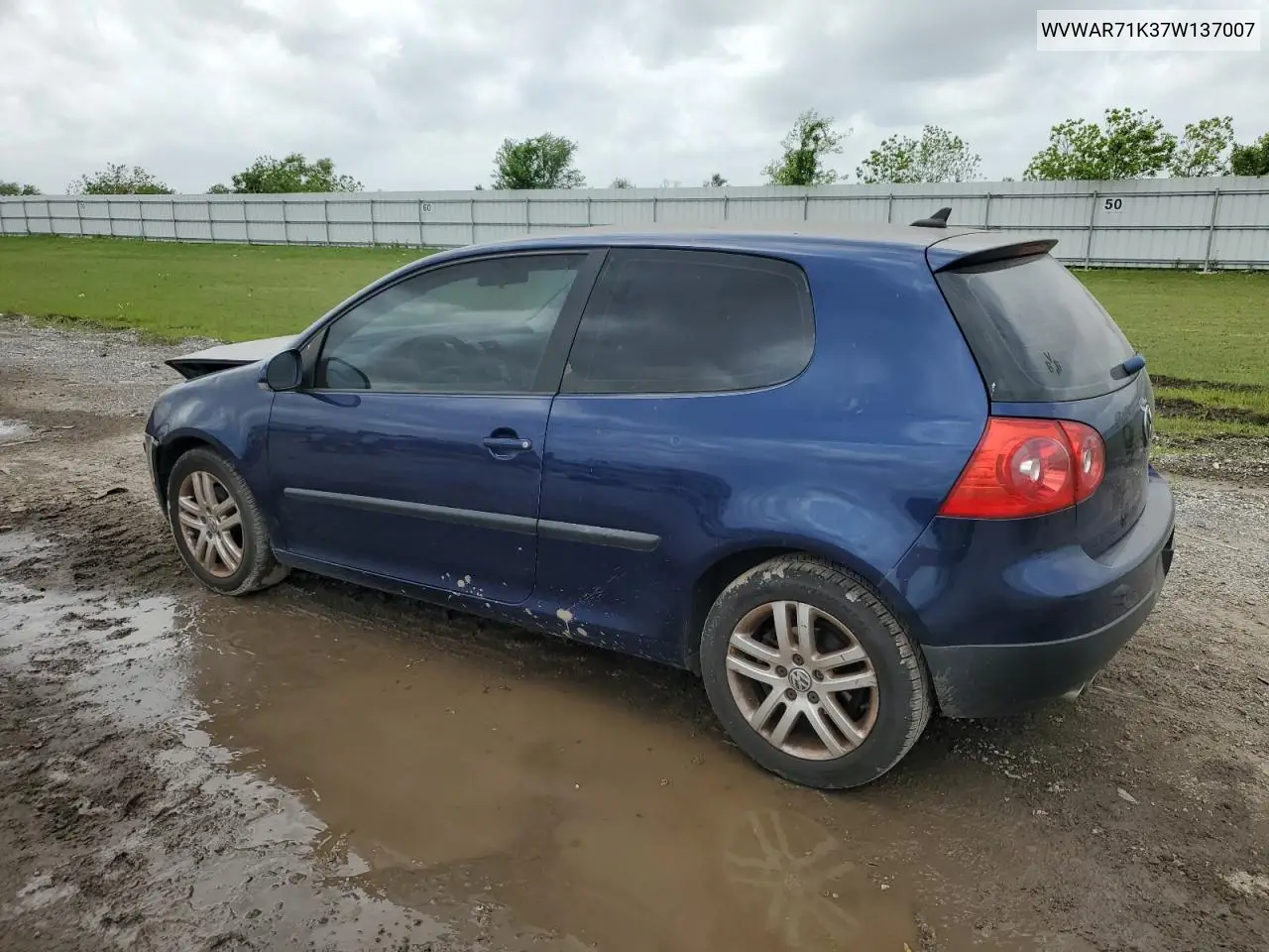2007 Volkswagen Rabbit VIN: WVWAR71K37W137007 Lot: 51603935