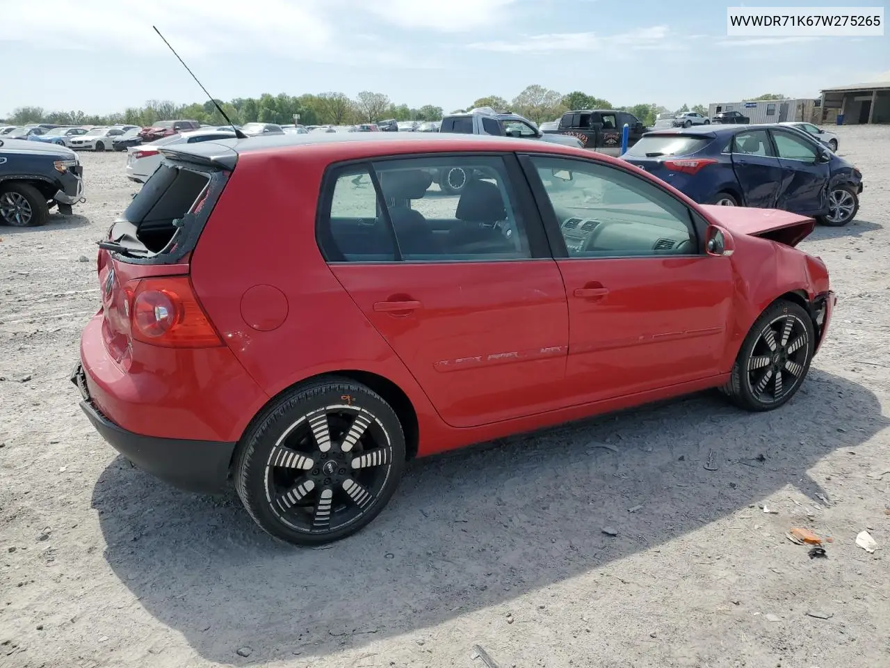 2007 Volkswagen Rabbit VIN: WVWDR71K67W275265 Lot: 53655835