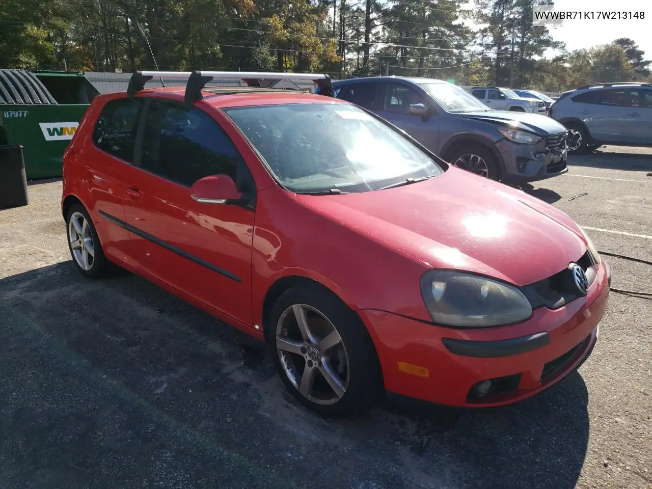 2007 Volkswagen Rabbit VIN: WVWBR71K17W213148 Lot: 54063985