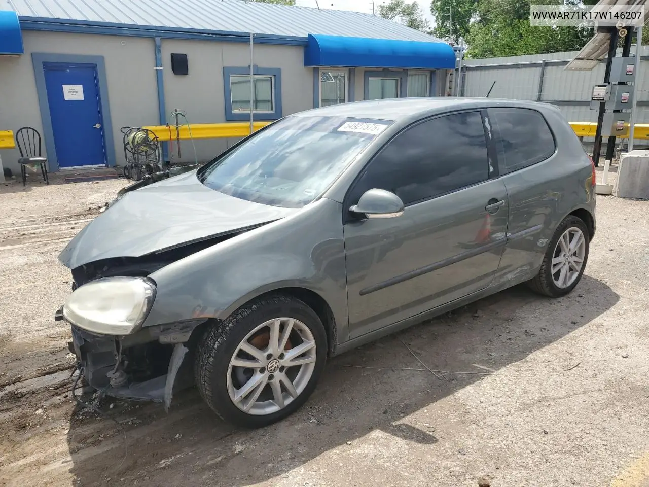 2007 Volkswagen Rabbit VIN: WVWAR71K17W146207 Lot: 54927575