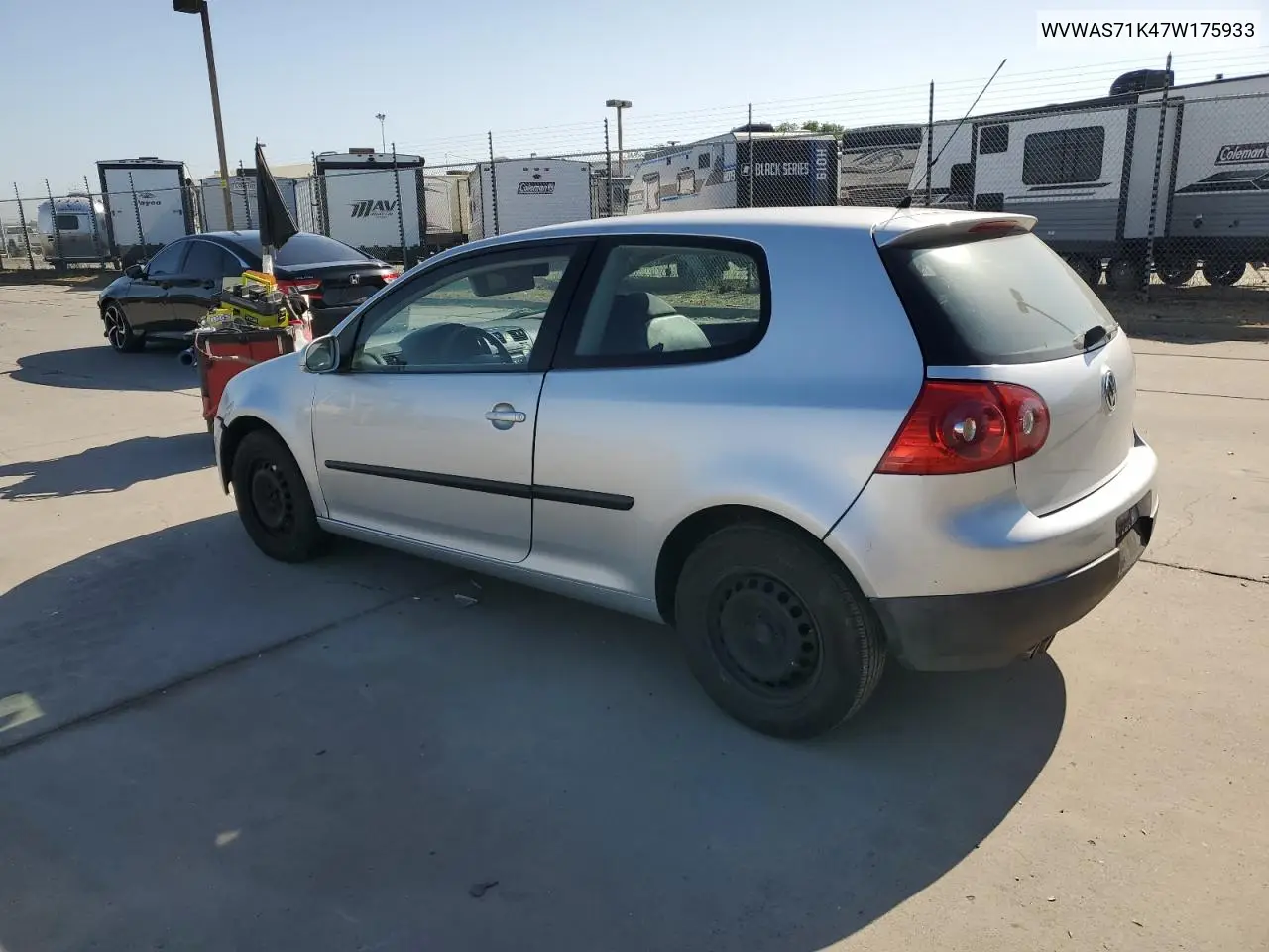 2007 Volkswagen Rabbit VIN: WVWAS71K47W175933 Lot: 55999395