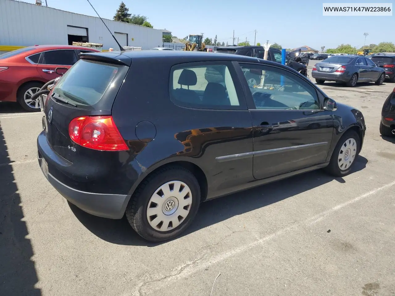 2007 Volkswagen Rabbit VIN: WVWAS71K47W223866 Lot: 56068885