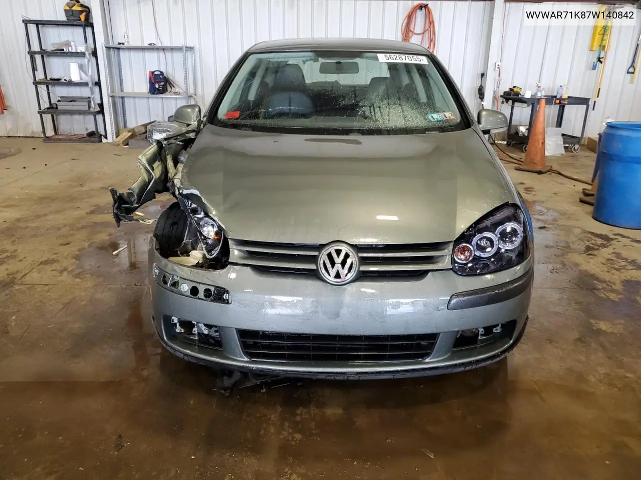 2007 Volkswagen Rabbit VIN: WVWAR71K87W140842 Lot: 56287055