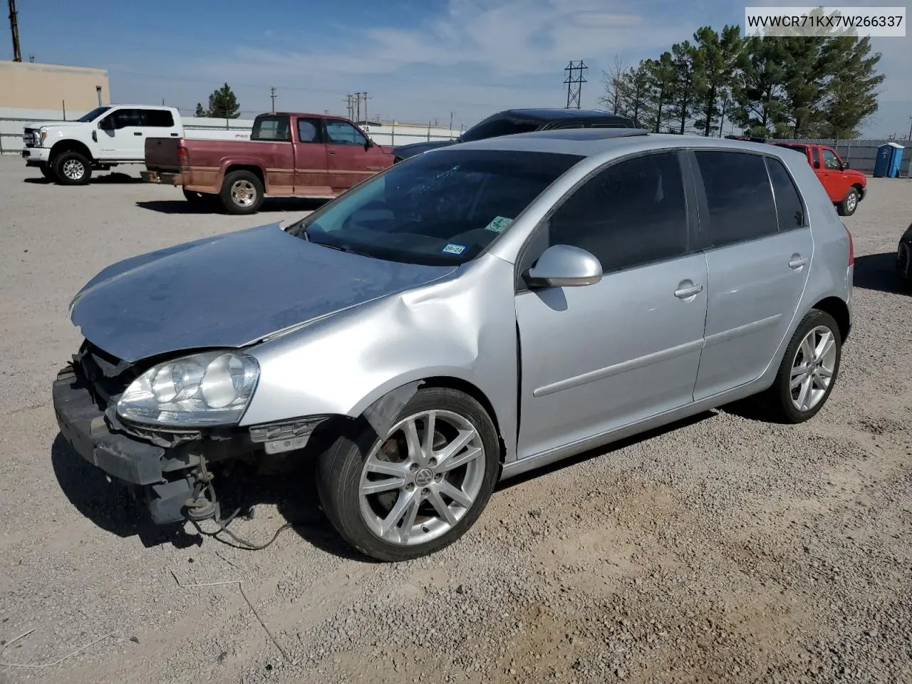 2007 Volkswagen Rabbit VIN: WVWCR71KX7W266337 Lot: 56886265