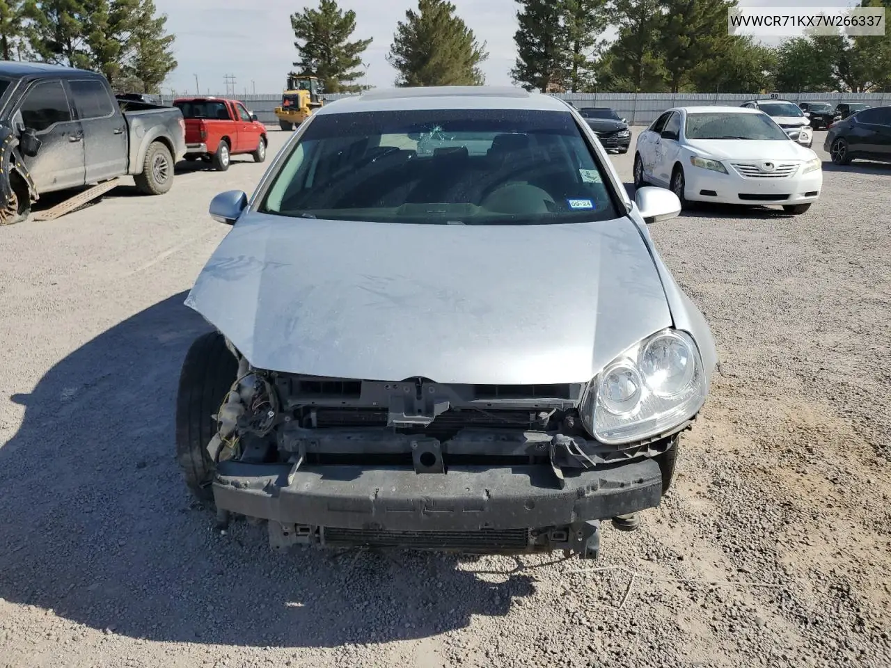 2007 Volkswagen Rabbit VIN: WVWCR71KX7W266337 Lot: 56886265