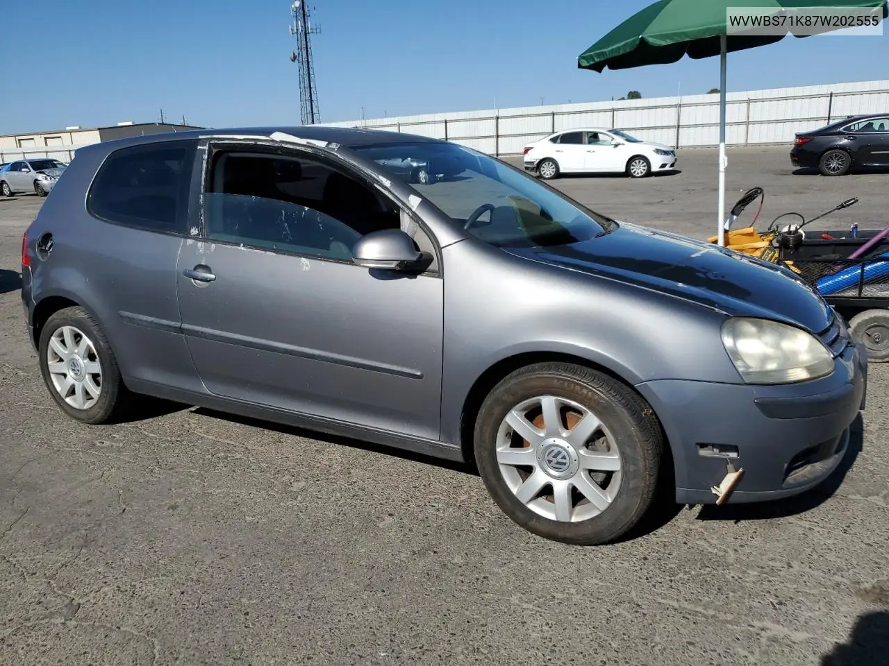 2007 Volkswagen Rabbit VIN: WVWBS71K87W202555 Lot: 60944105