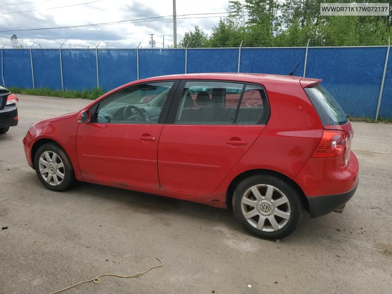 2007 Volkswagen Rabbit VIN: WVWDR71K17W072137 Lot: 60963775