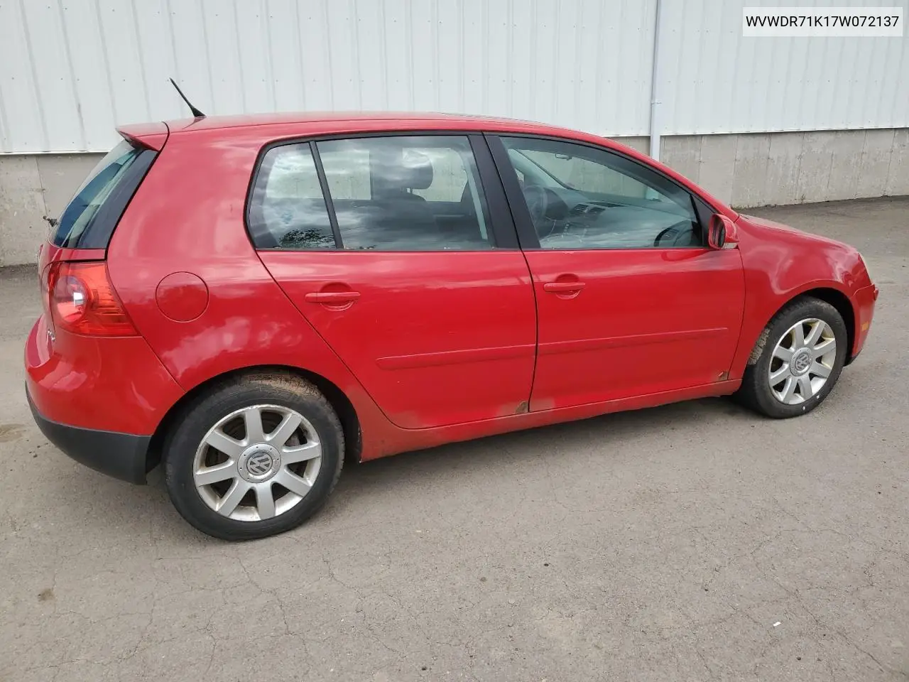 2007 Volkswagen Rabbit VIN: WVWDR71K17W072137 Lot: 60963775