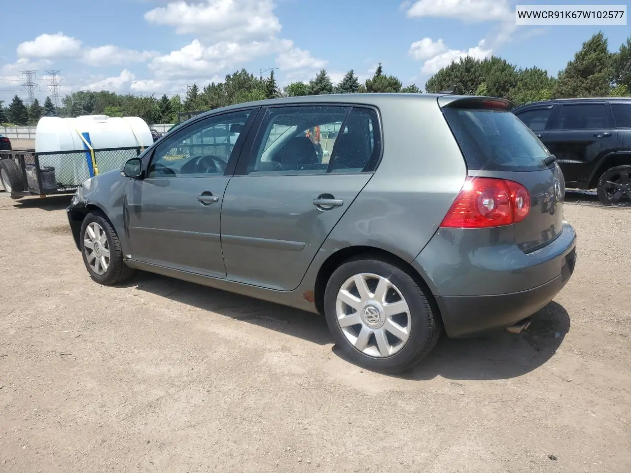 2007 Volkswagen Rabbit VIN: WVWCR91K67W102577 Lot: 61670645