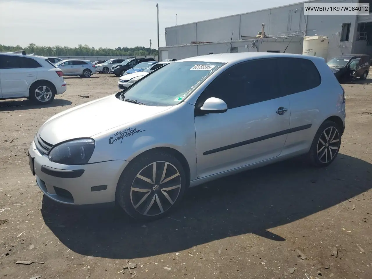 2007 Volkswagen Rabbit VIN: WVWBR71K97W084012 Lot: 62156695