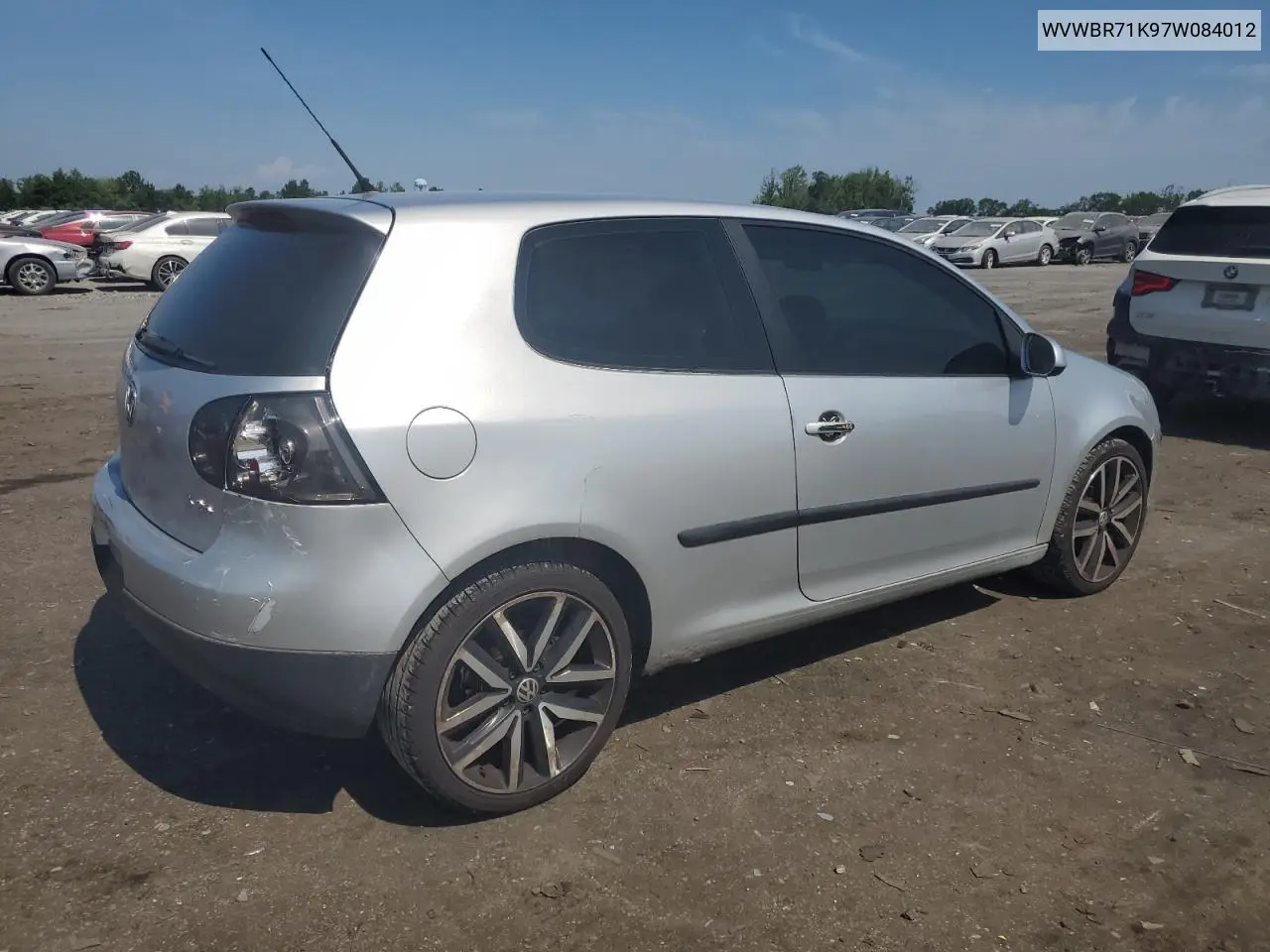 2007 Volkswagen Rabbit VIN: WVWBR71K97W084012 Lot: 62156695
