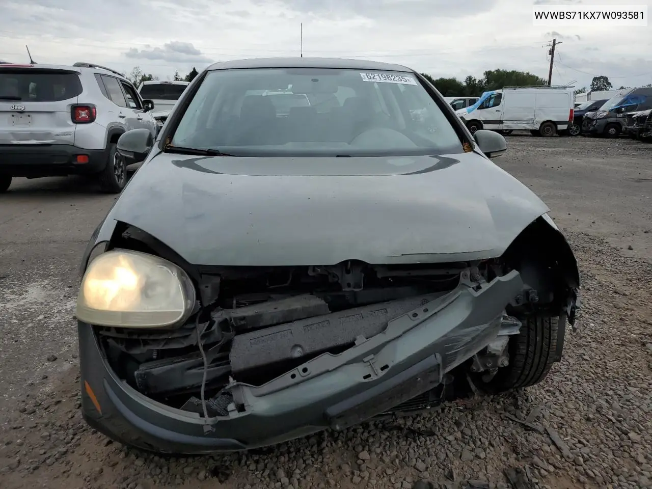 2007 Volkswagen Rabbit VIN: WVWBS71KX7W093581 Lot: 62198235