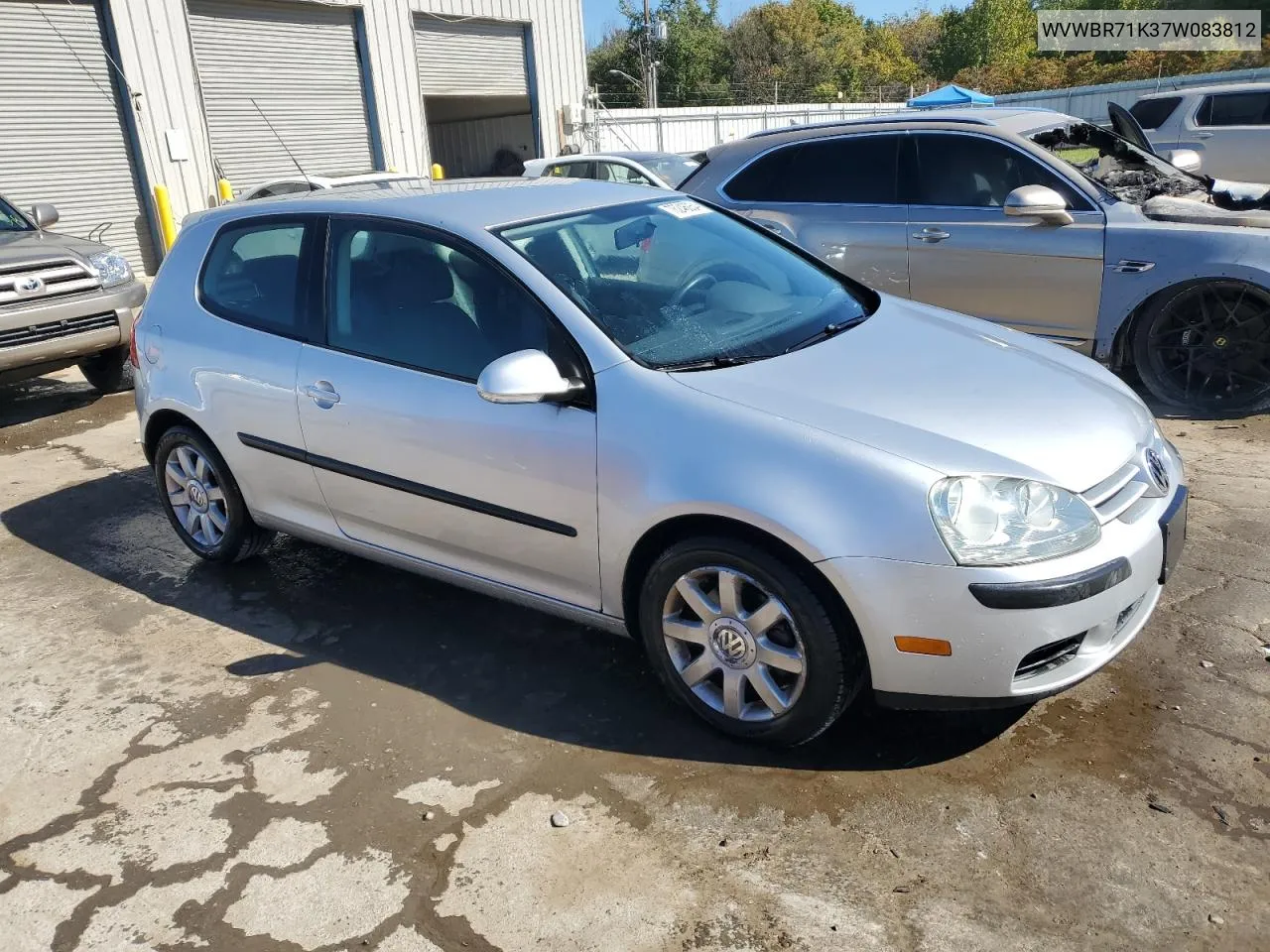 2007 Volkswagen Rabbit VIN: WVWBR71K37W083812 Lot: 76246054
