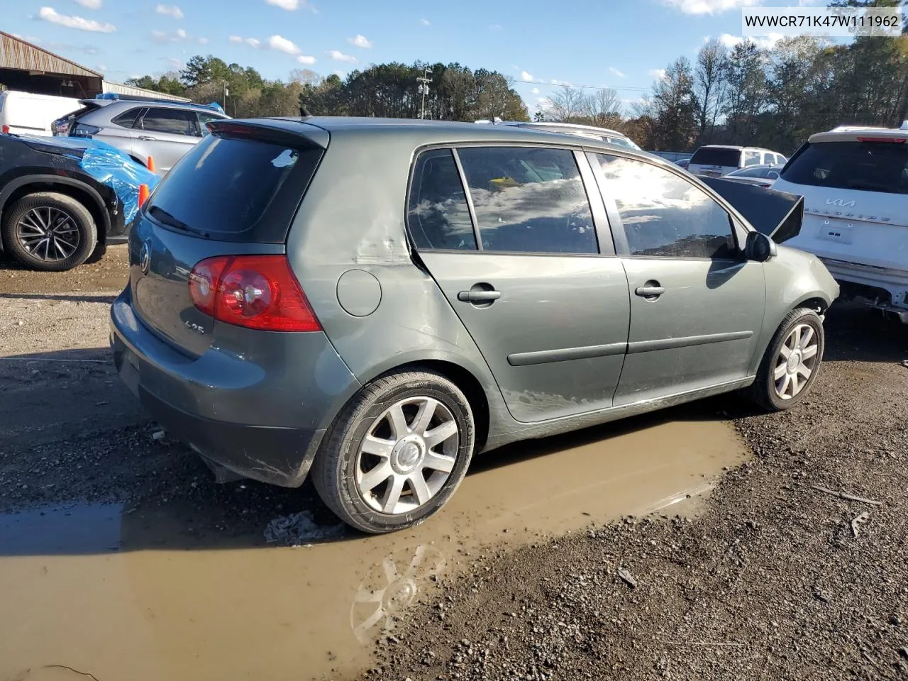 2007 Volkswagen Rabbit VIN: WVWCR71K47W111962 Lot: 86993684