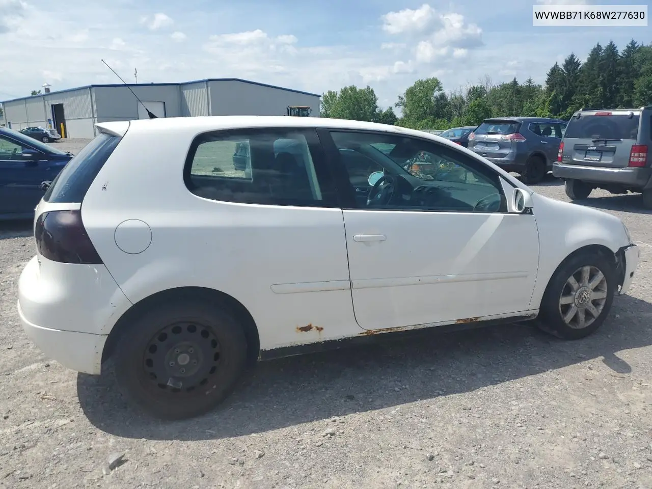 2008 Volkswagen Rabbit VIN: WVWBB71K68W277630 Lot: 63021155