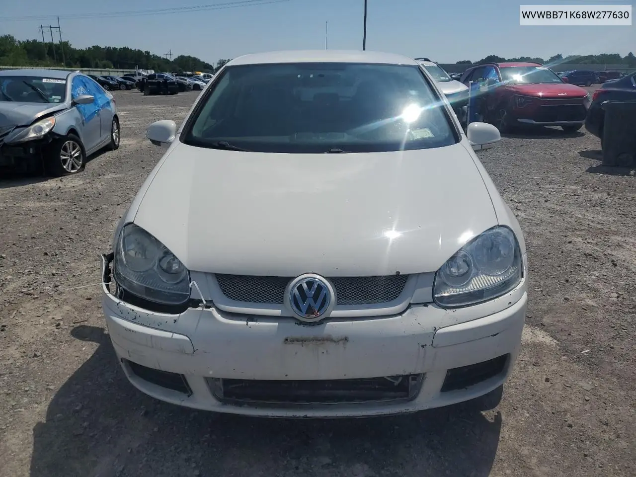 2008 Volkswagen Rabbit VIN: WVWBB71K68W277630 Lot: 63021155