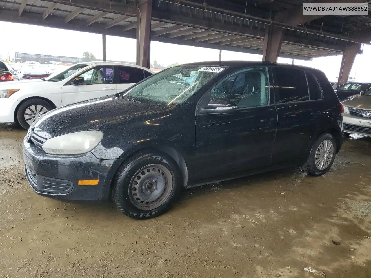 2010 Volkswagen Golf VIN: WVWDB7AJ1AW388852 Lot: 45354075