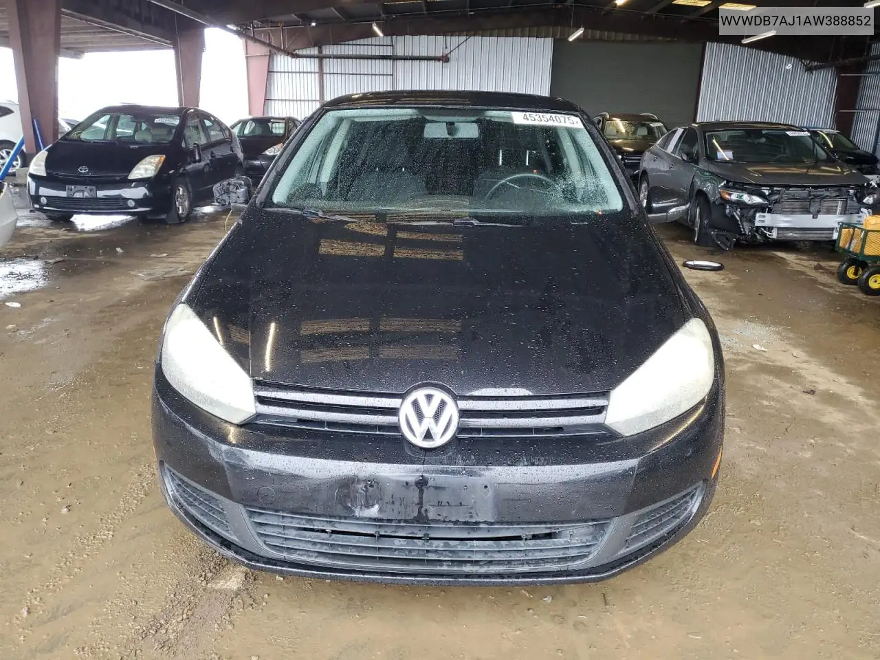 2010 Volkswagen Golf VIN: WVWDB7AJ1AW388852 Lot: 45354075