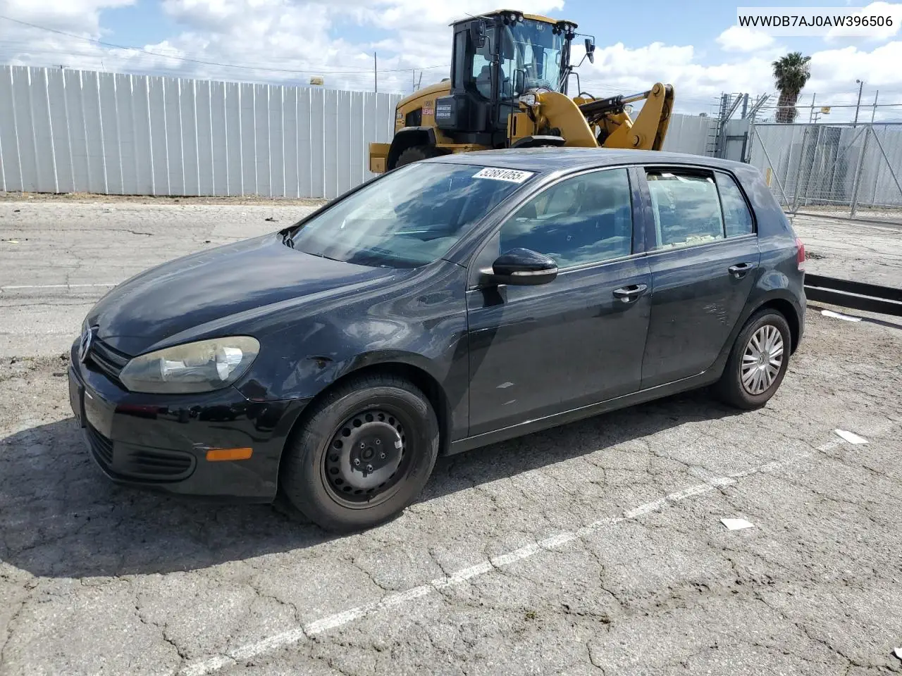 2010 Volkswagen Golf VIN: WVWDB7AJ0AW396506 Lot: 52881055