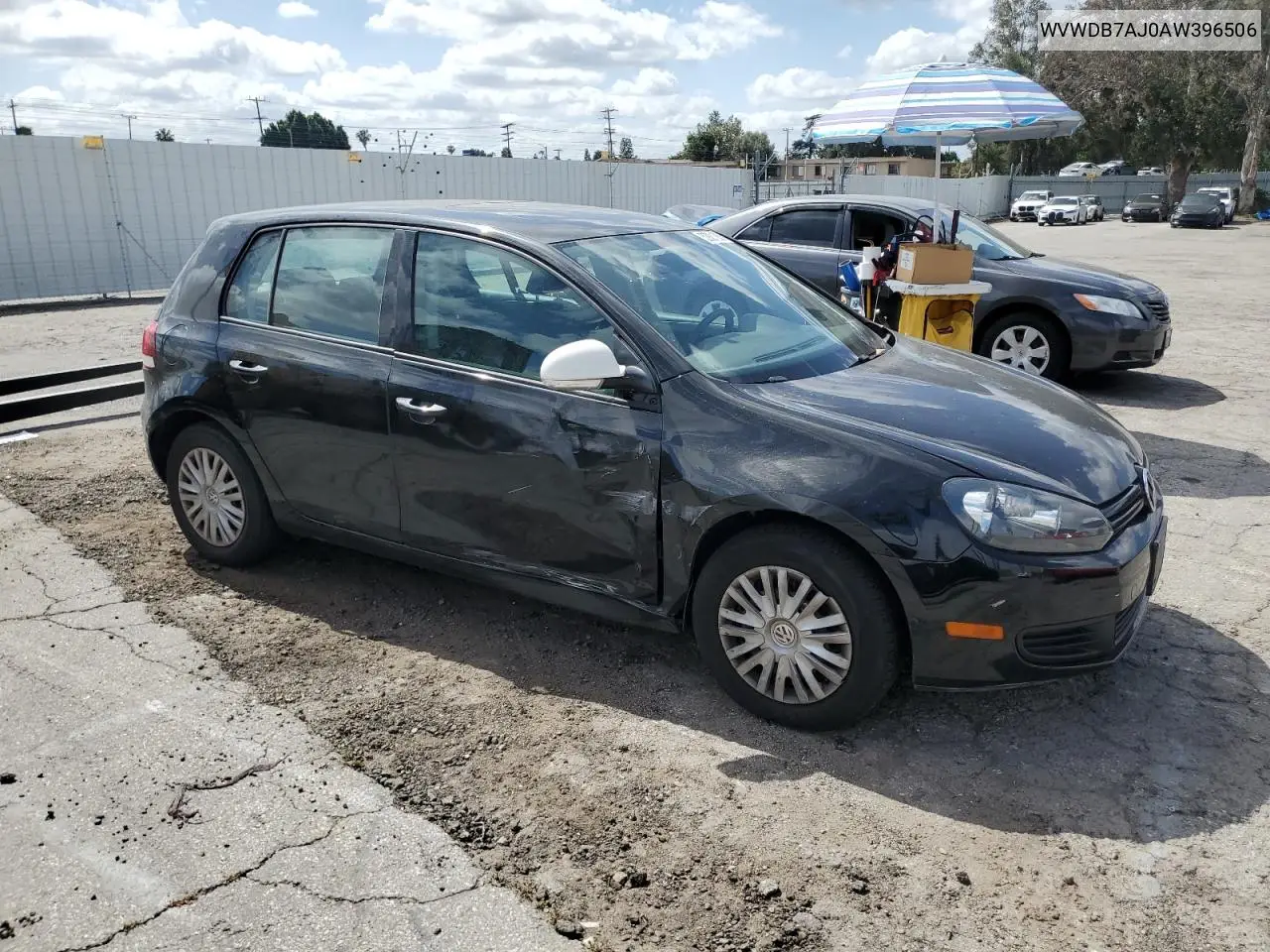 2010 Volkswagen Golf VIN: WVWDB7AJ0AW396506 Lot: 52881055