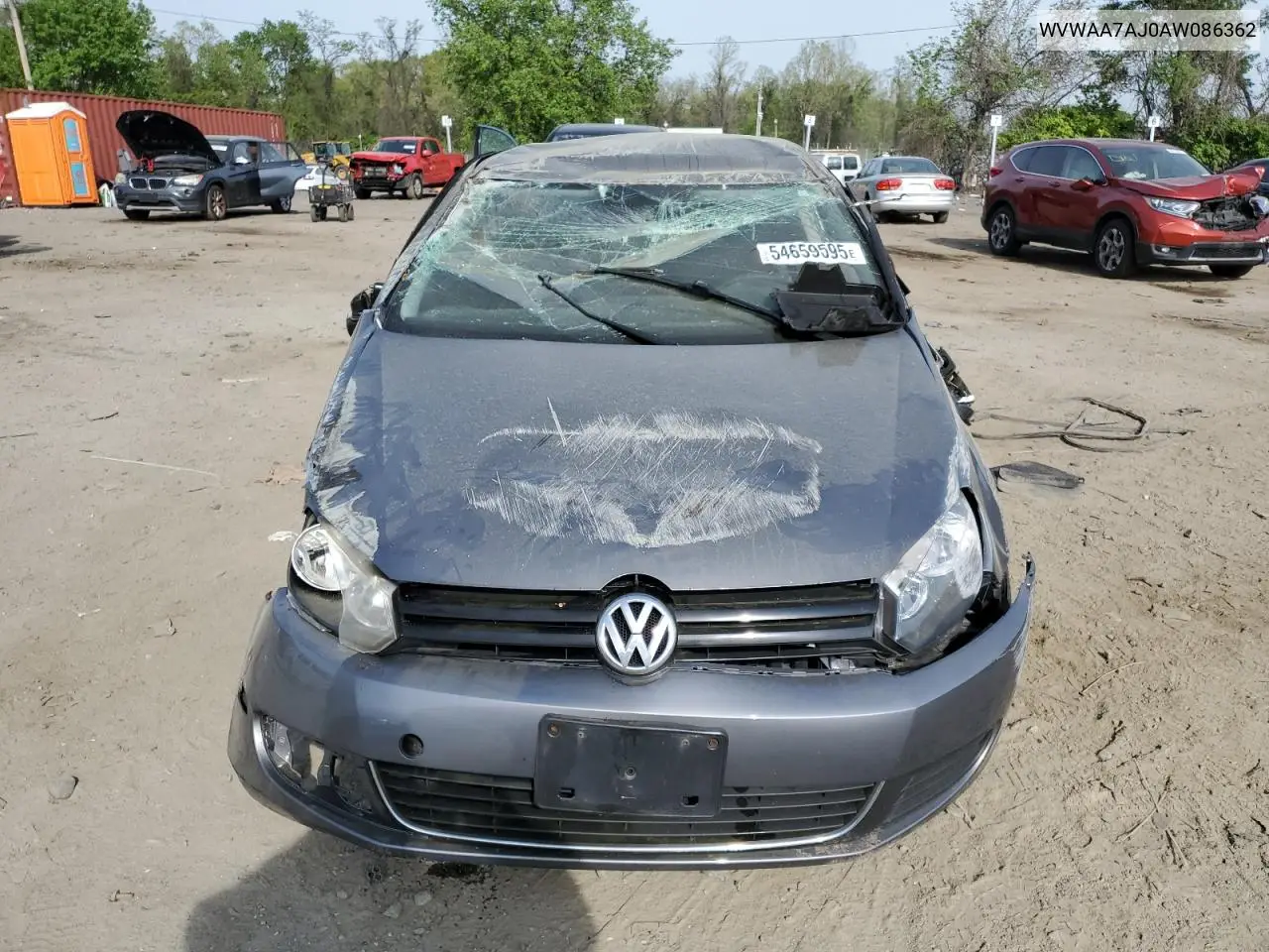 2010 Volkswagen Golf VIN: WVWAA7AJ0AW086362 Lot: 54659595