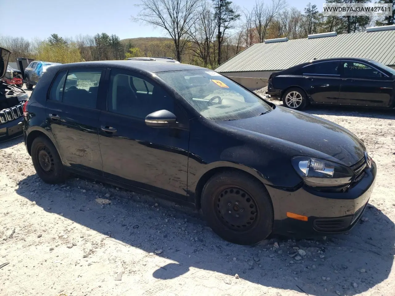 2010 Volkswagen Golf VIN: WVWDB7AJ3AW427411 Lot: 55224765