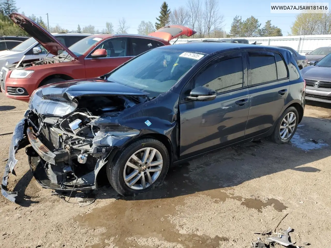 2010 Volkswagen Golf VIN: WVWDA7AJ5AW181416 Lot: 55767605