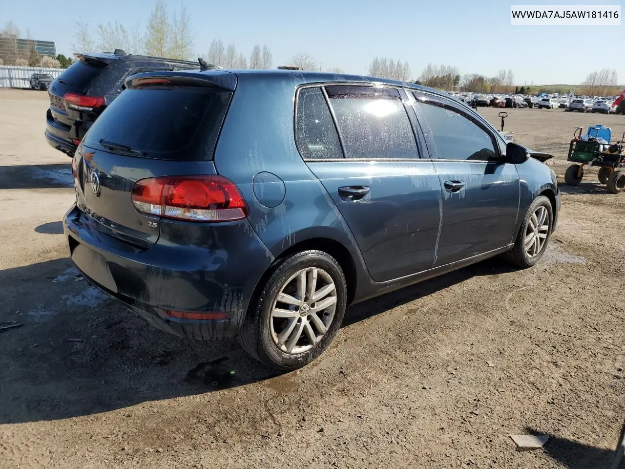2010 Volkswagen Golf VIN: WVWDA7AJ5AW181416 Lot: 55767605