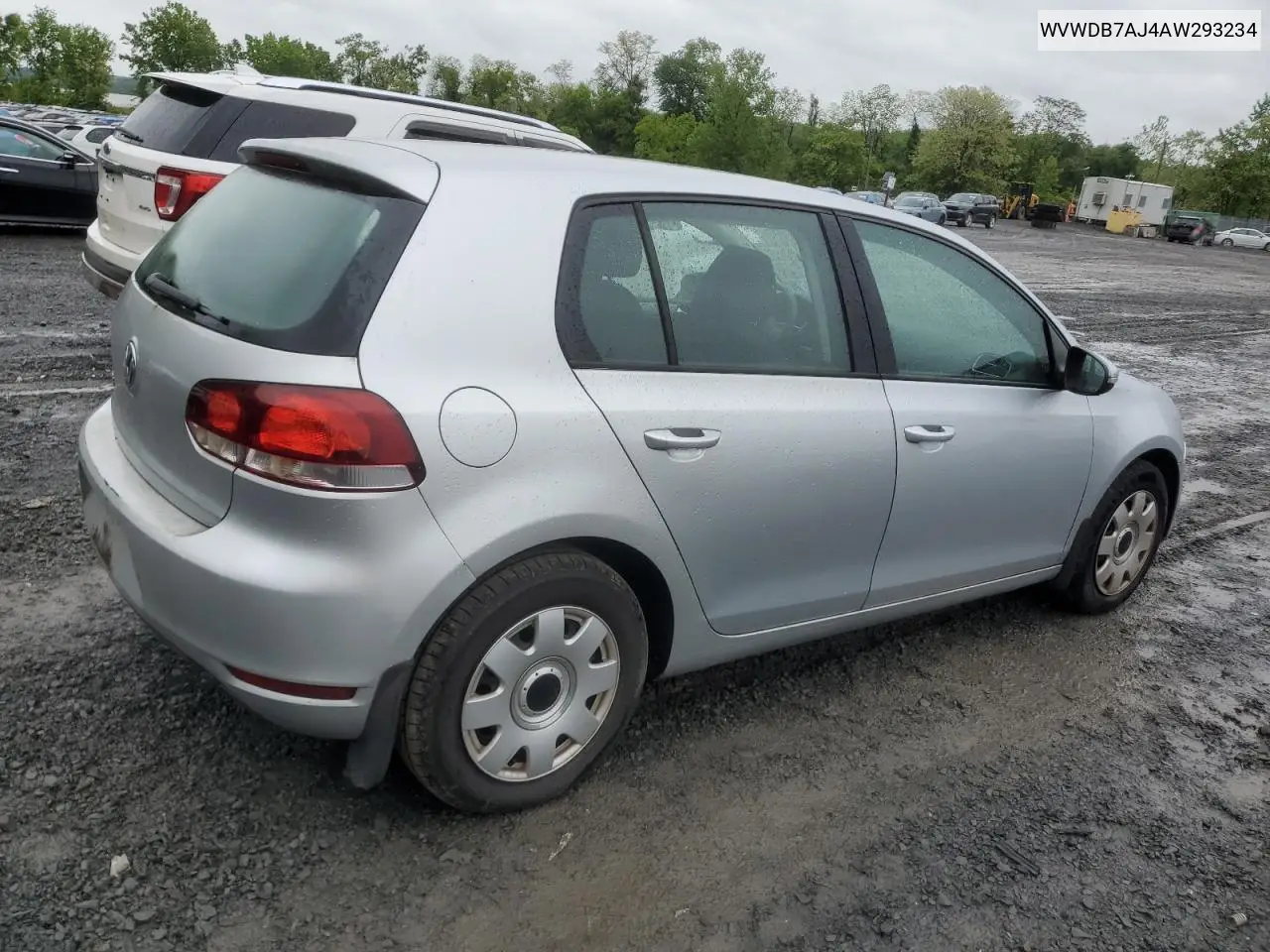 2010 Volkswagen Golf VIN: WVWDB7AJ4AW293234 Lot: 57918145