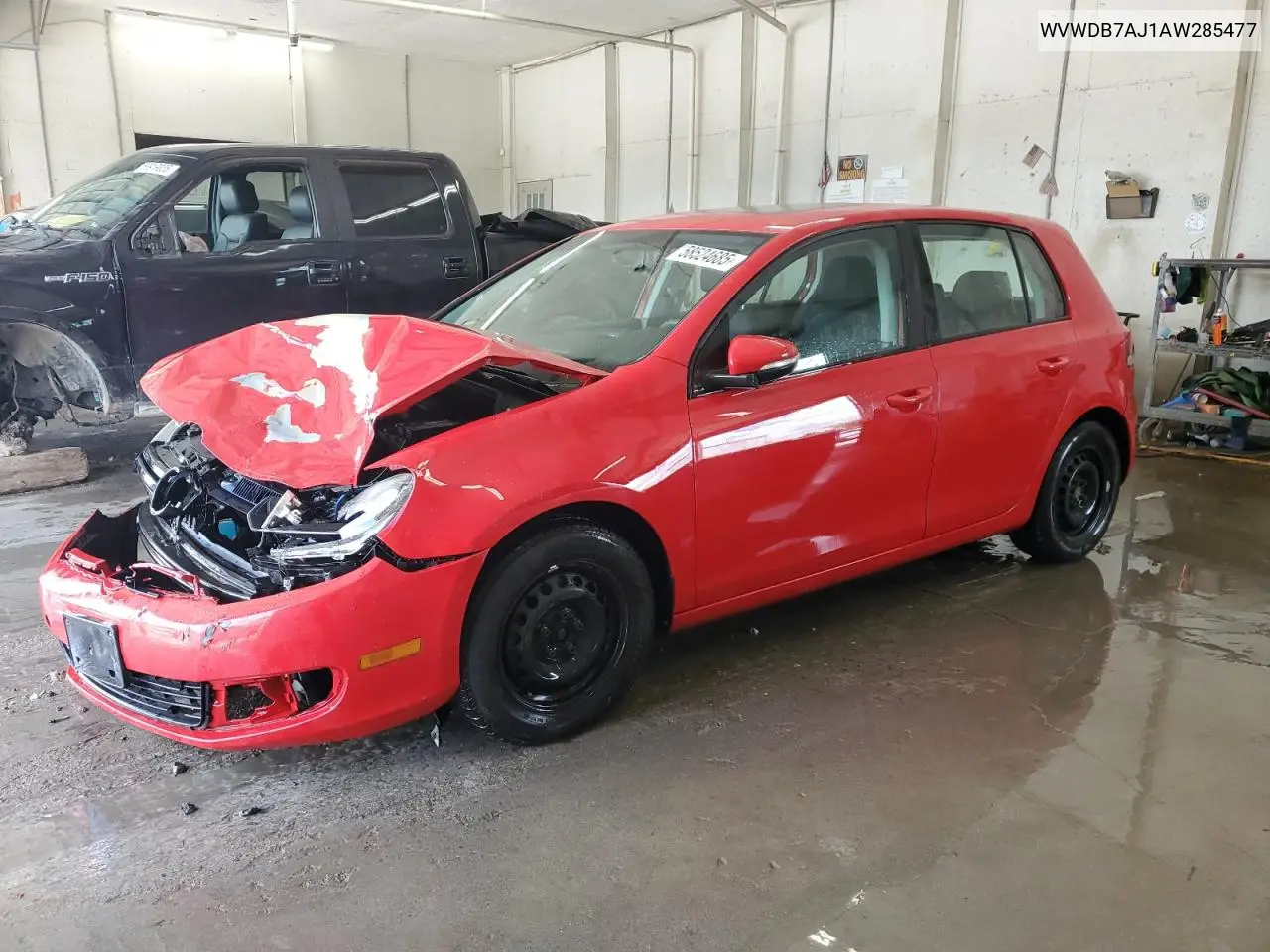 2010 Volkswagen Golf VIN: WVWDB7AJ1AW285477 Lot: 58524685