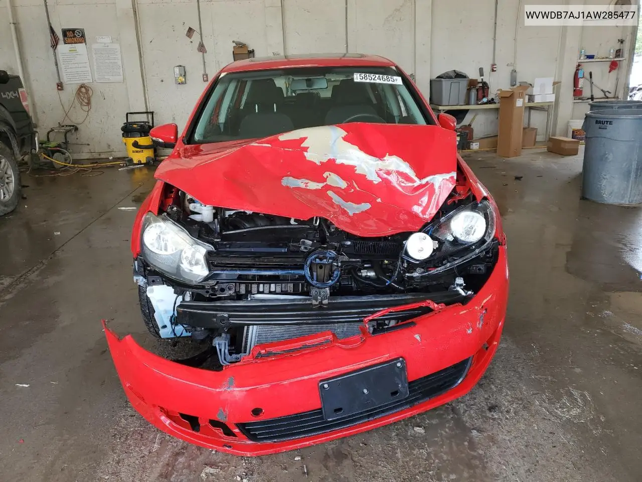 2010 Volkswagen Golf VIN: WVWDB7AJ1AW285477 Lot: 58524685
