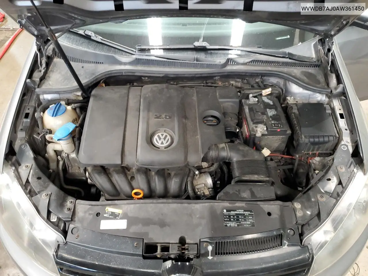 2010 Volkswagen Golf VIN: WVWDB7AJ0AW361450 Lot: 59538385
