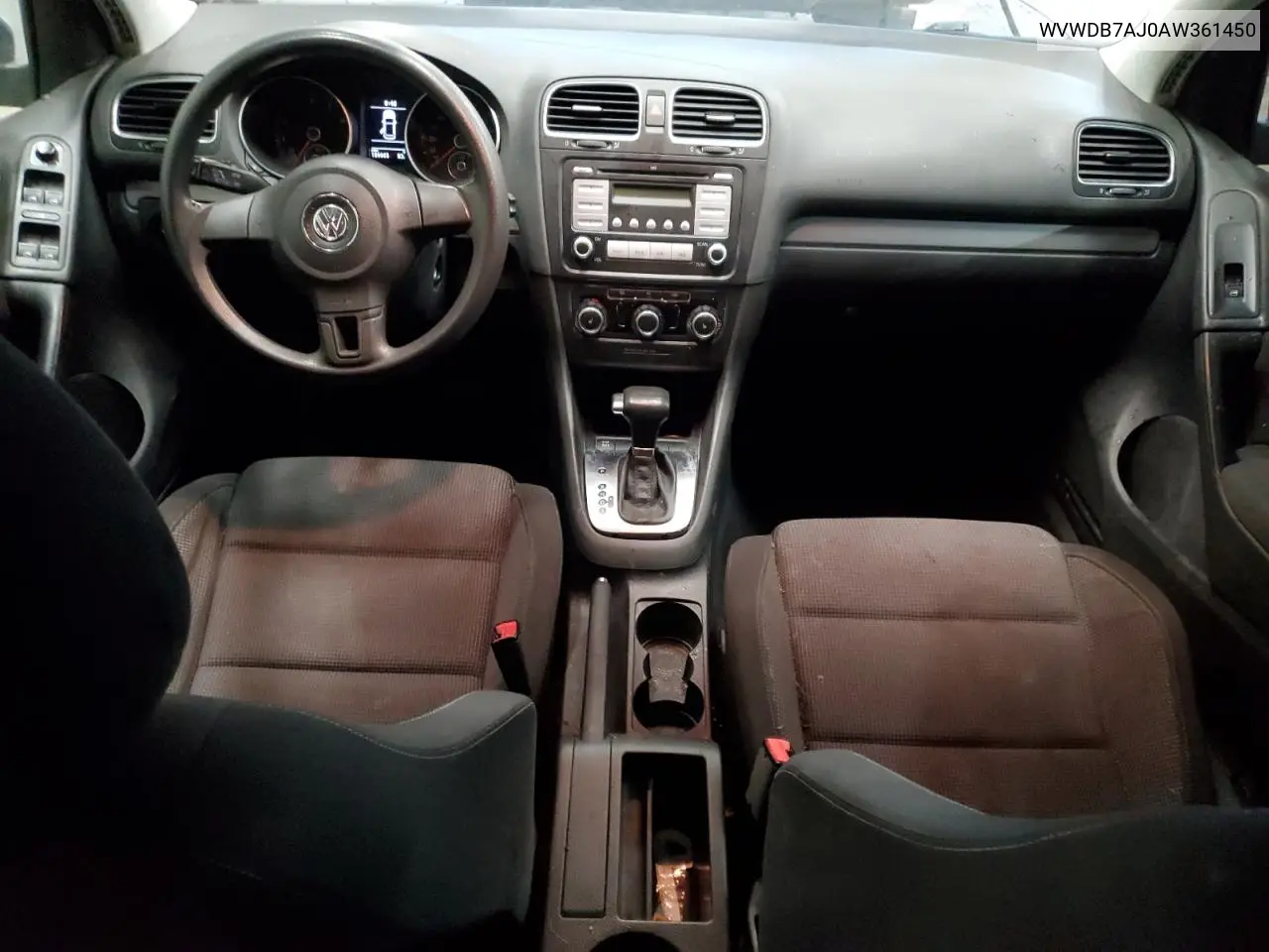 2010 Volkswagen Golf VIN: WVWDB7AJ0AW361450 Lot: 59538385