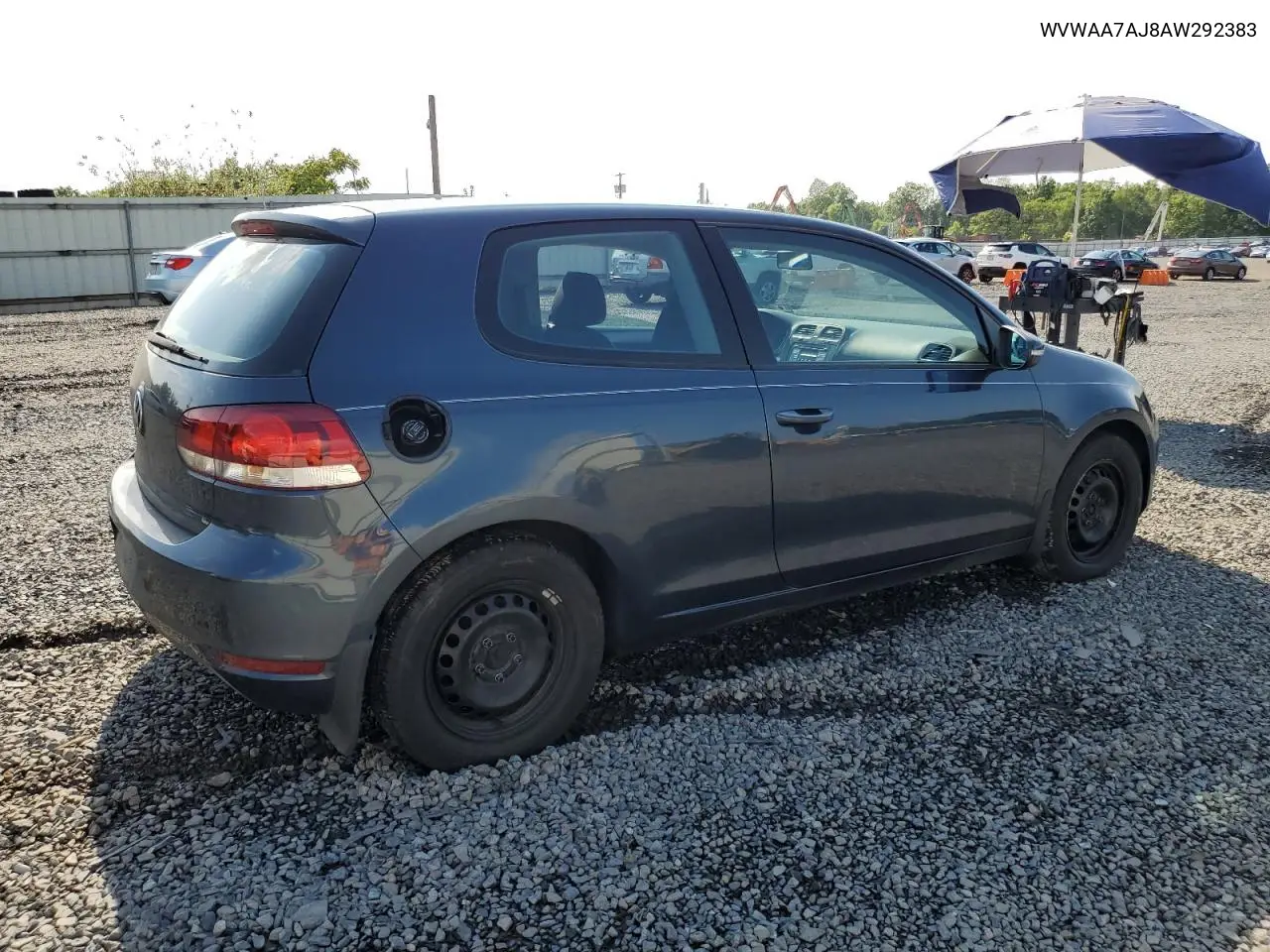 2010 Volkswagen Golf VIN: WVWAA7AJ8AW292383 Lot: 60374035