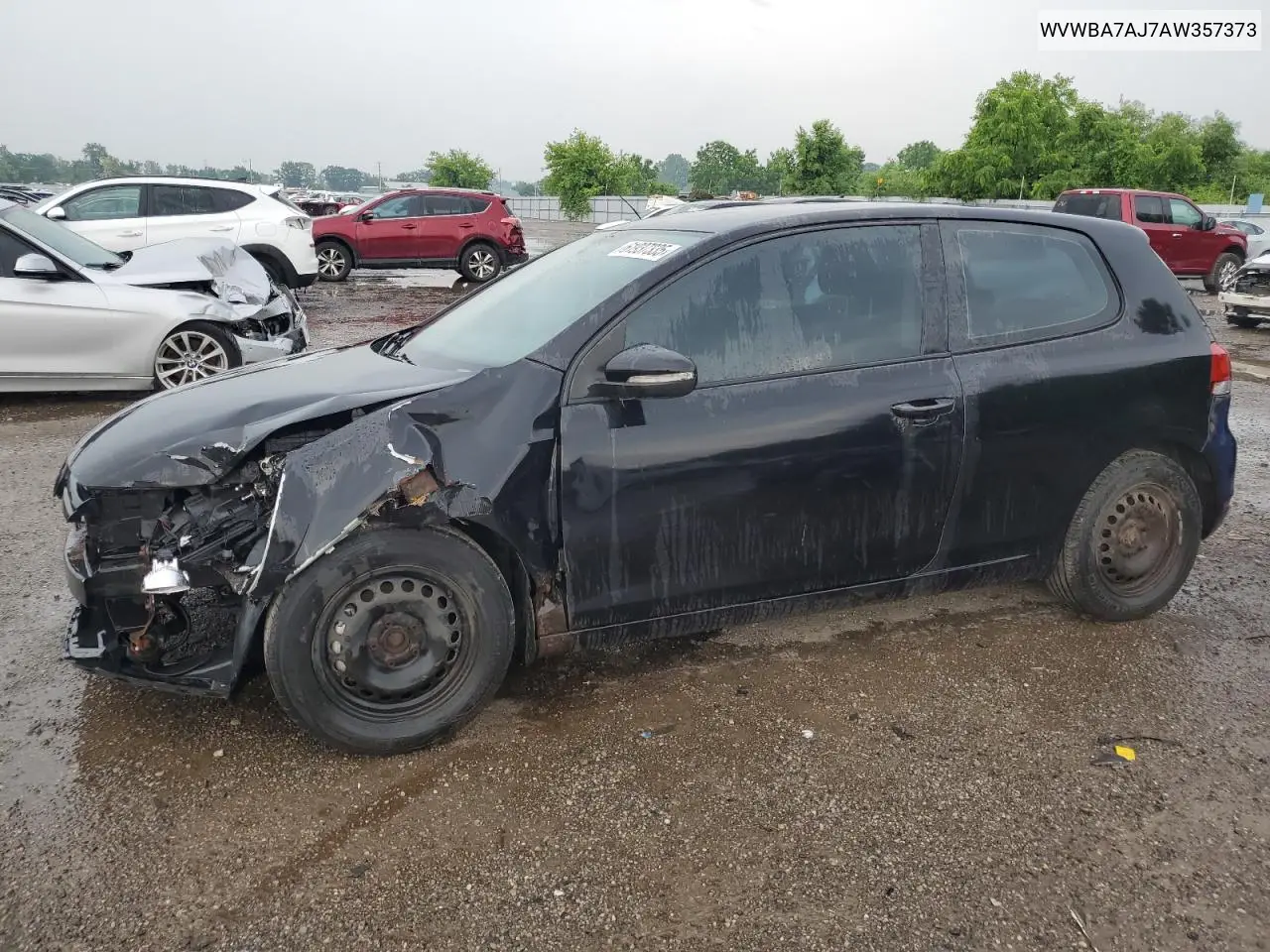 2010 Volkswagen Golf VIN: WVWBA7AJ7AW357373 Lot: 61937335