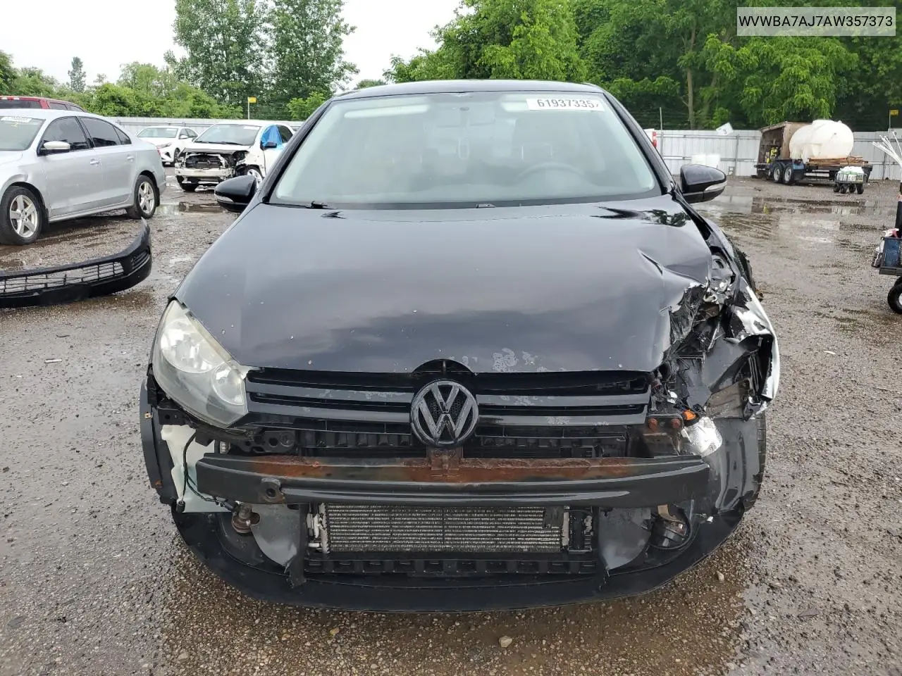 2010 Volkswagen Golf VIN: WVWBA7AJ7AW357373 Lot: 61937335