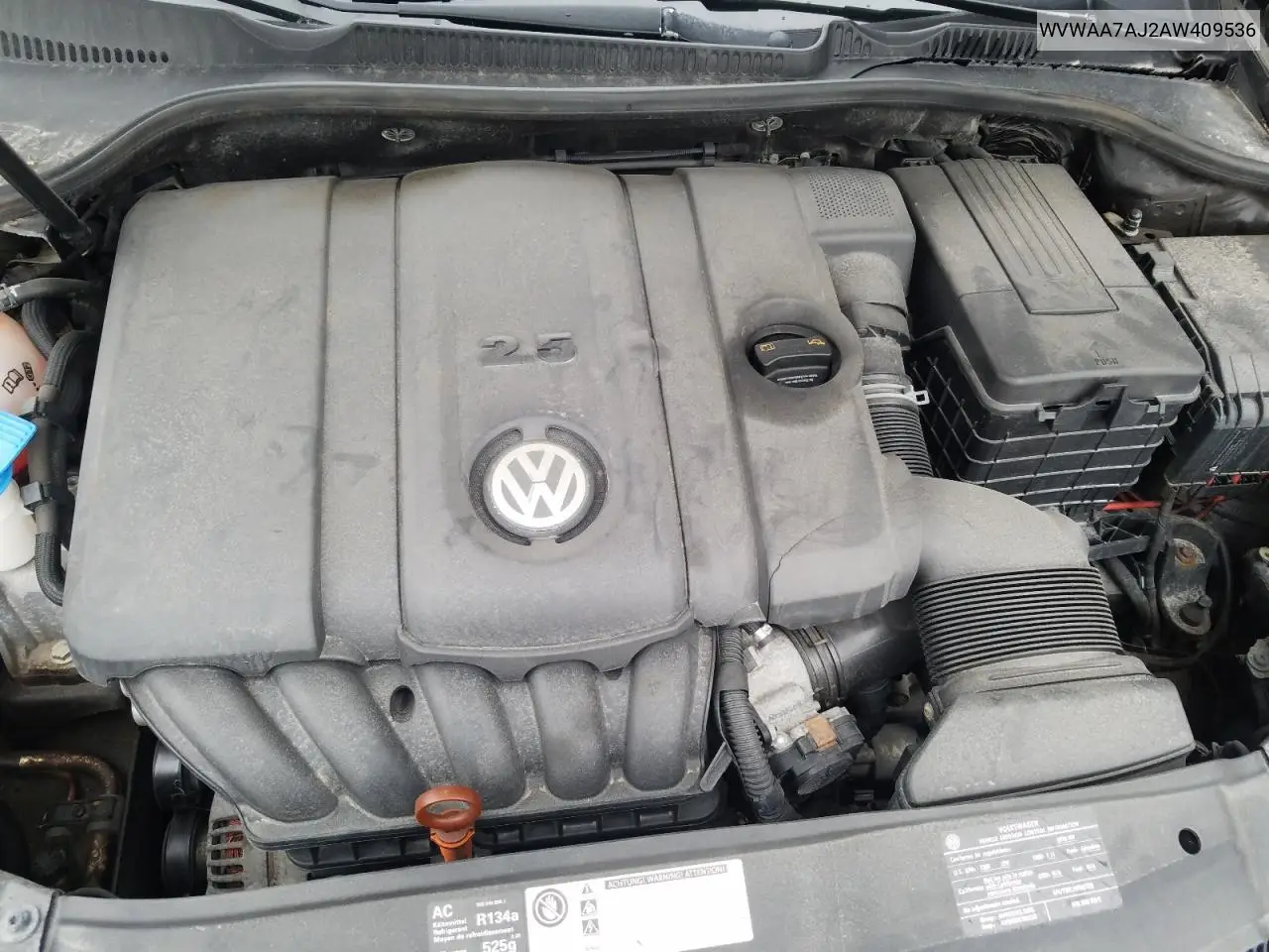 2010 Volkswagen Golf VIN: WVWAA7AJ2AW409536 Lot: 61982155