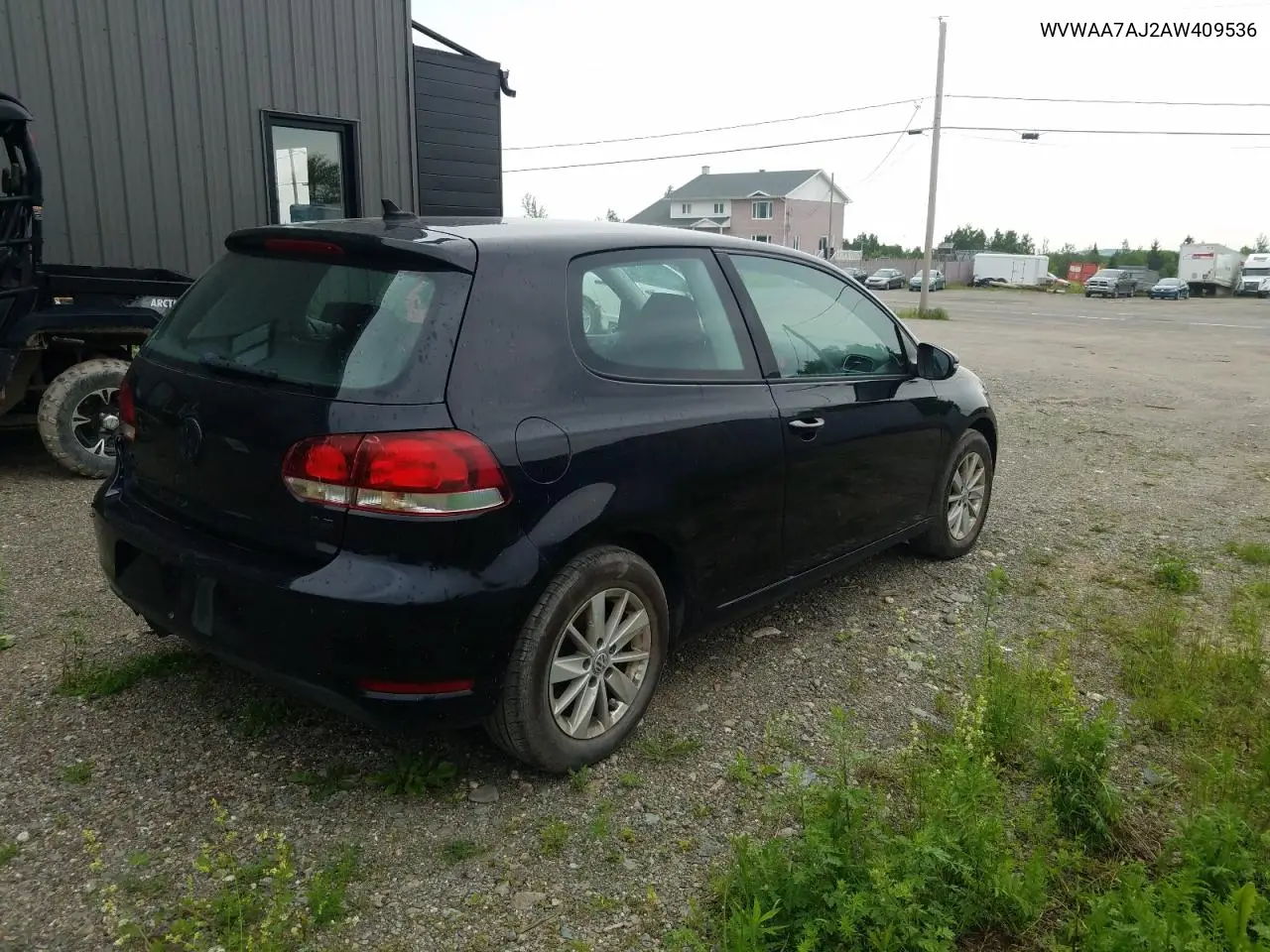 2010 Volkswagen Golf VIN: WVWAA7AJ2AW409536 Lot: 61982155