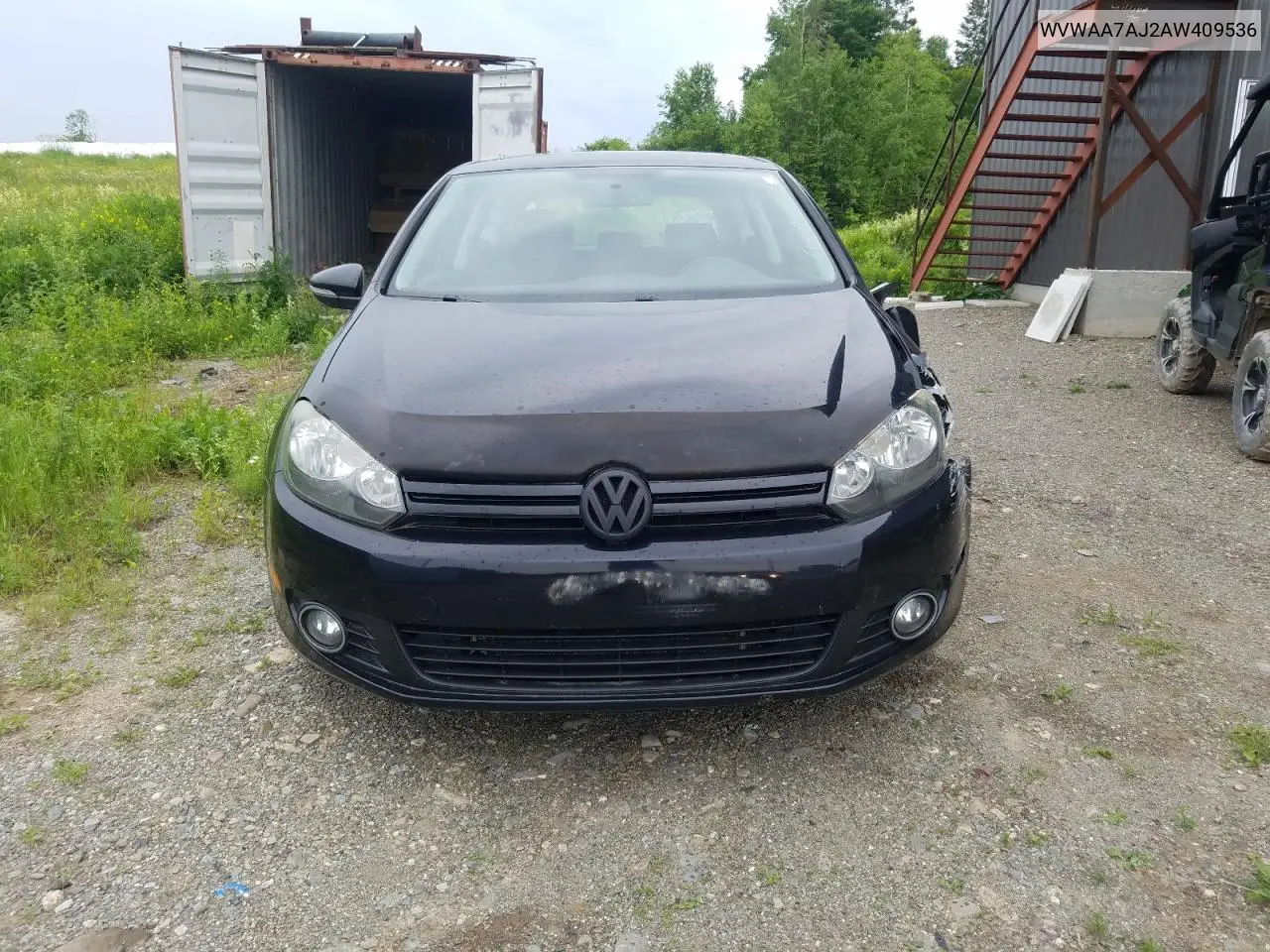 2010 Volkswagen Golf VIN: WVWAA7AJ2AW409536 Lot: 61982155