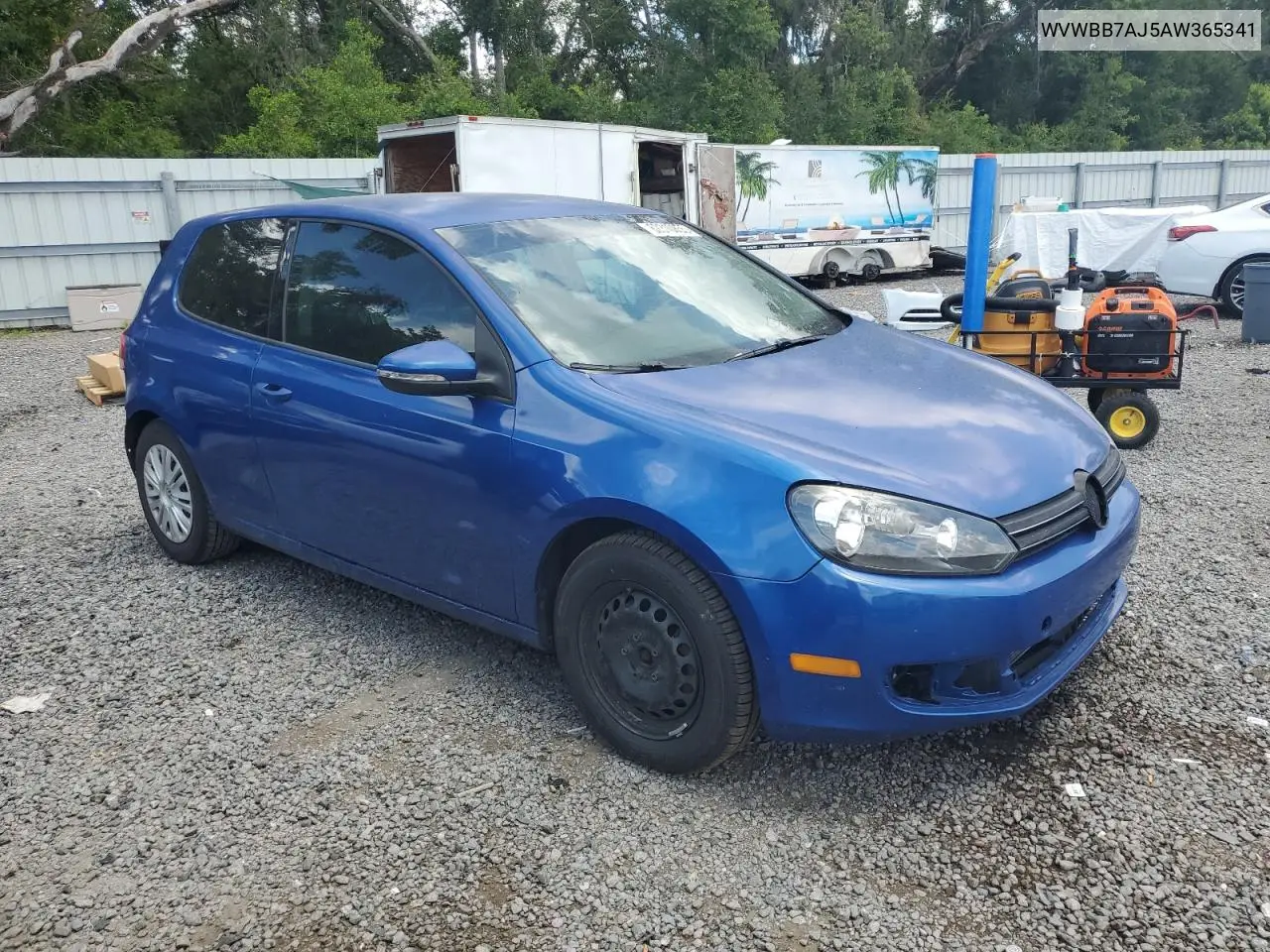 2010 Volkswagen Golf VIN: WVWBB7AJ5AW365341 Lot: 62310855