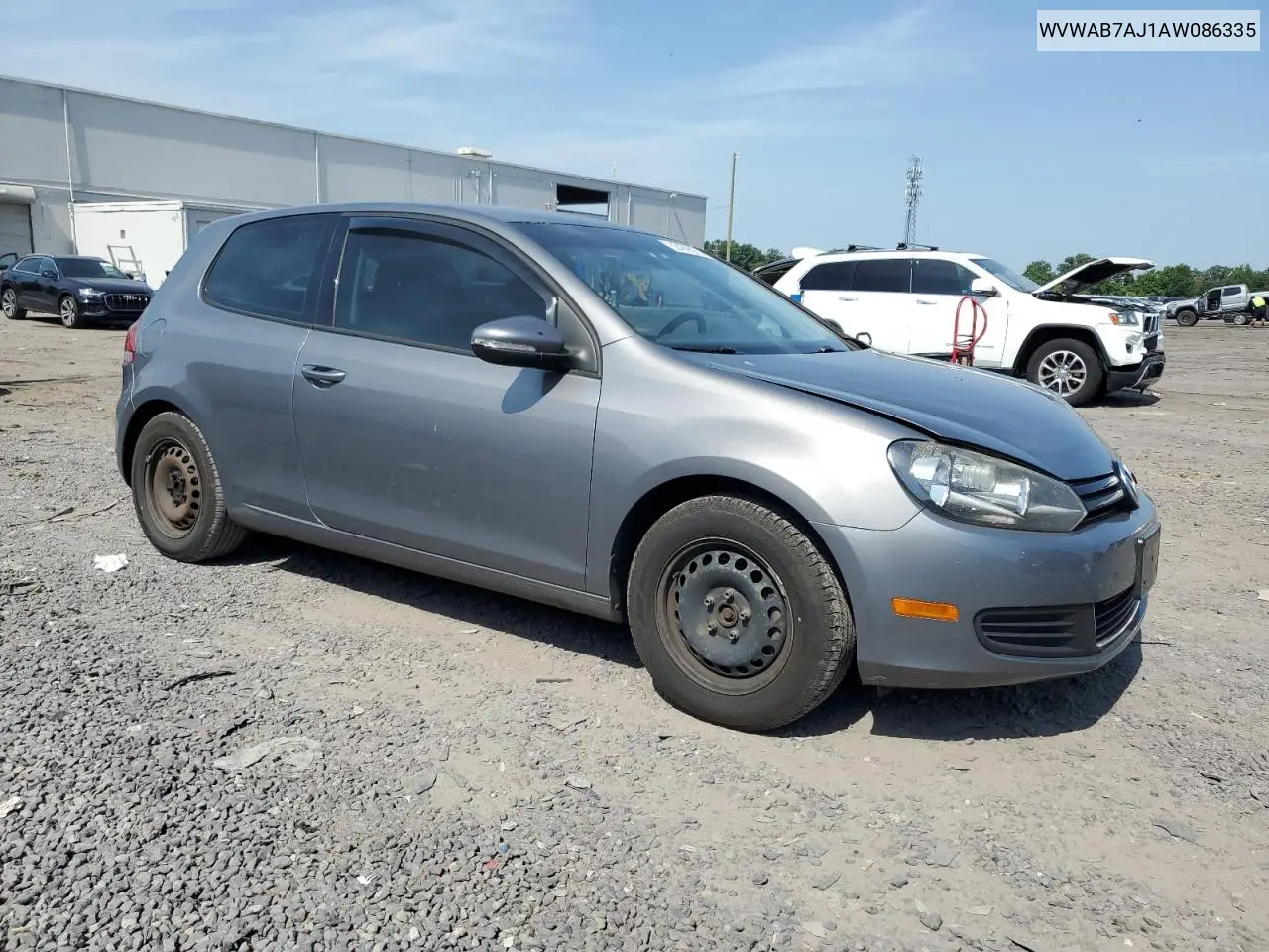 2010 Volkswagen Golf VIN: WVWAB7AJ1AW086335 Lot: 62469565