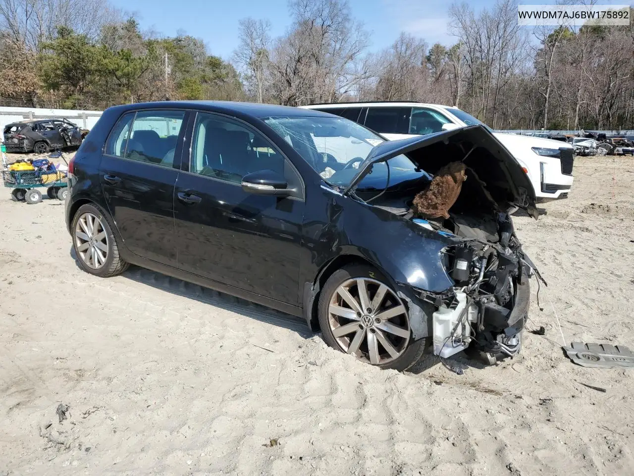 2011 Volkswagen Golf VIN: WVWDM7AJ6BW175892 Lot: 47650205