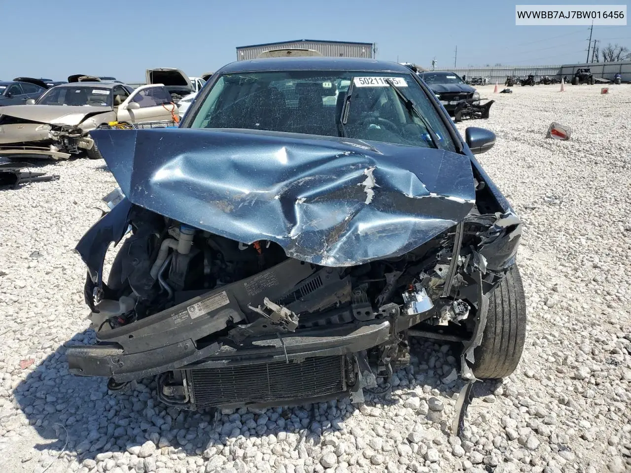 2011 Volkswagen Golf VIN: WVWBB7AJ7BW016456 Lot: 50211055