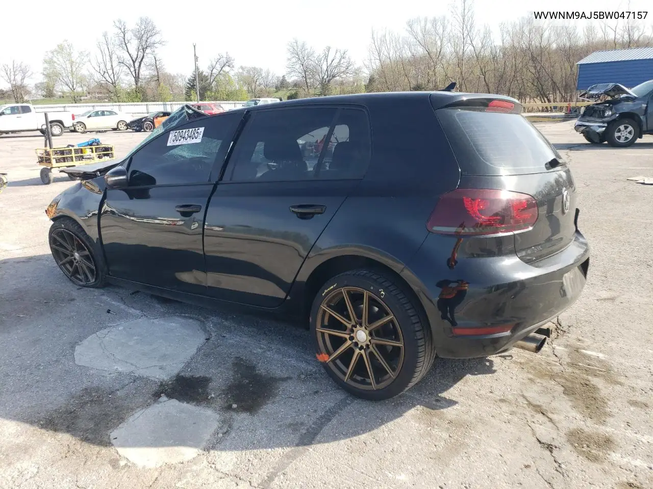 2011 Volkswagen Golf VIN: WVWNM9AJ5BW047157 Lot: 50943485
