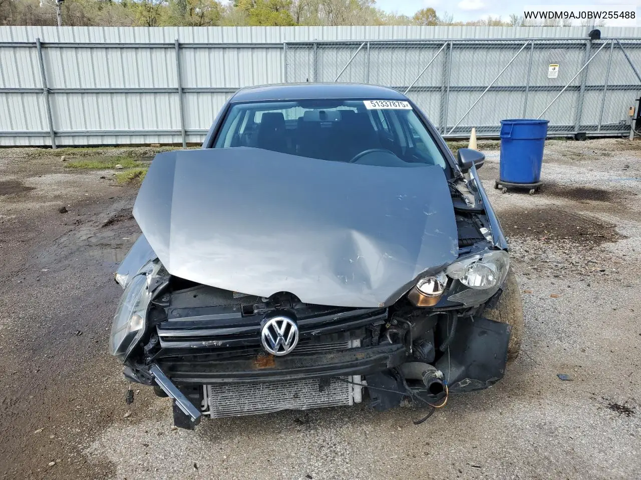 2011 Volkswagen Golf VIN: WVWDM9AJ0BW255488 Lot: 51337875