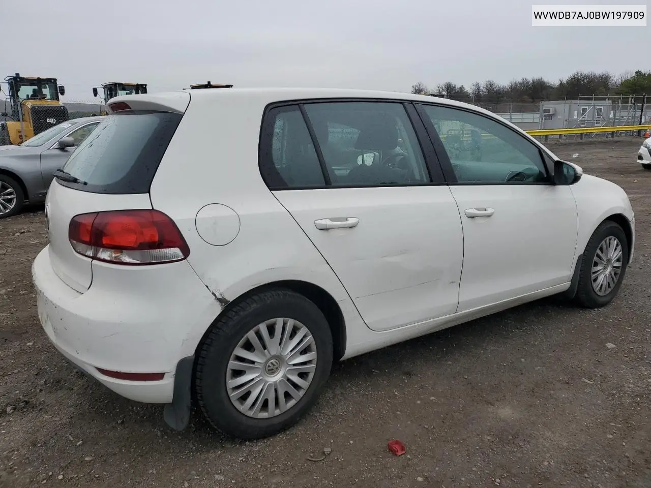2011 Volkswagen Golf VIN: WVWDB7AJ0BW197909 Lot: 53143055