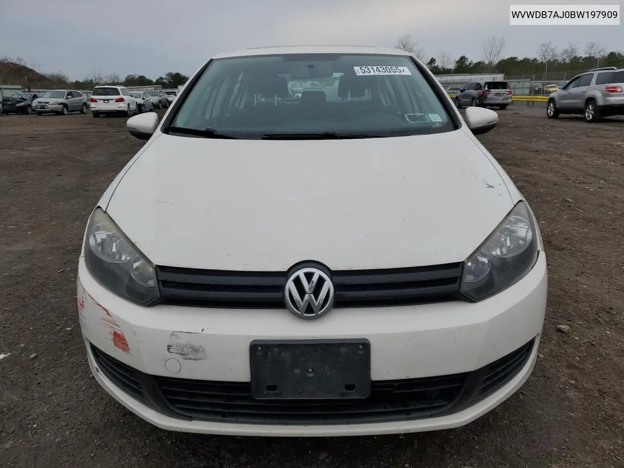 2011 Volkswagen Golf VIN: WVWDB7AJ0BW197909 Lot: 53143055