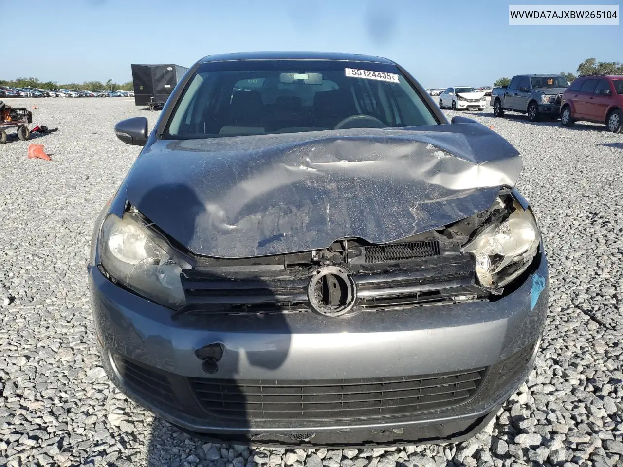 2011 Volkswagen Golf VIN: WVWDA7AJXBW265104 Lot: 55124435