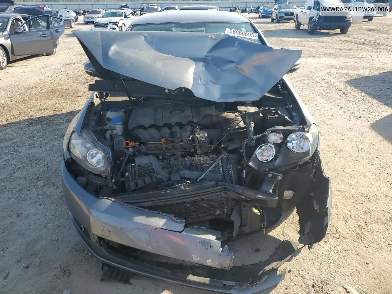 2011 Volkswagen Golf VIN: WVWDA7AJ1BW261006 Lot: 56960695